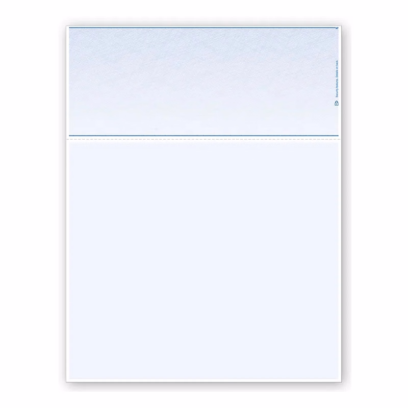 Laser Top Blank Check Stock with Voucher