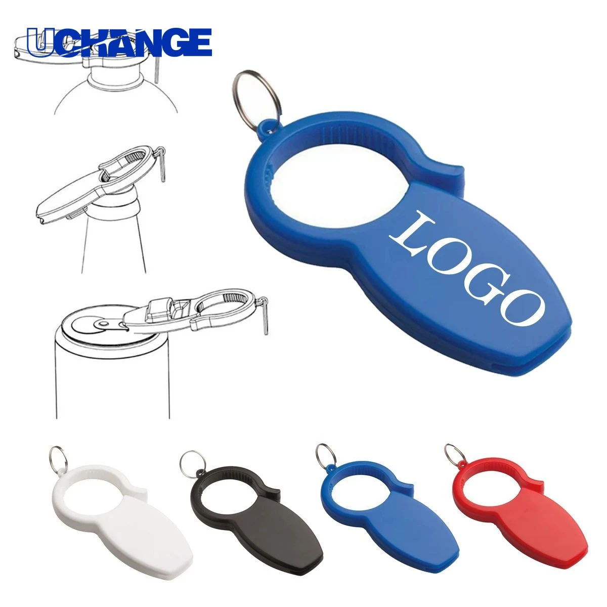 3-in-1 Bottle Opener Keychain Tool 1