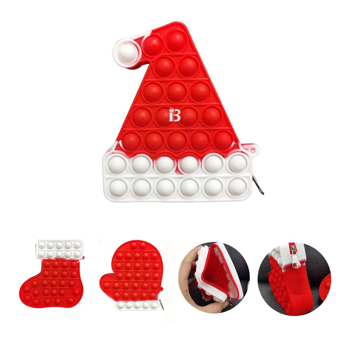 Christmas Silicone Fidget Small Pop Bag 1