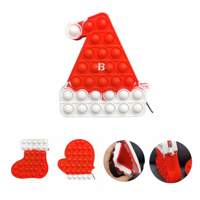 Christmas Silicone Fidget Small Pop Bag