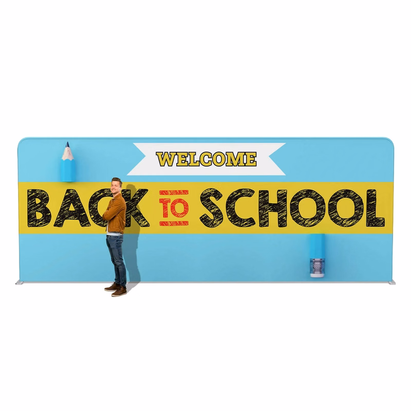 20ft FASTZIP™ Straight Tension Fabric Display