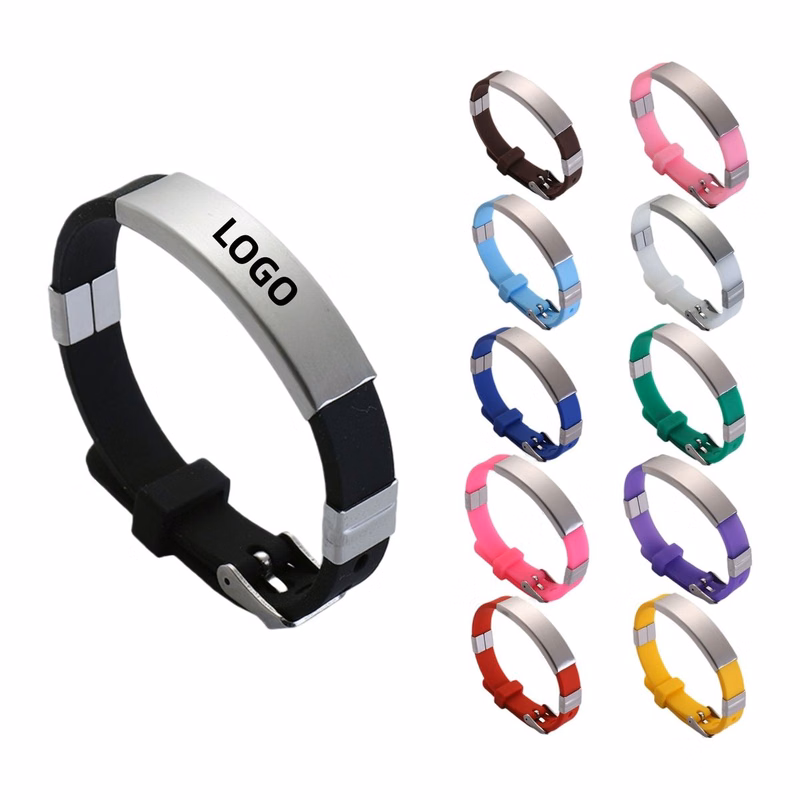 Stainless Steel Silicone Bracelet
