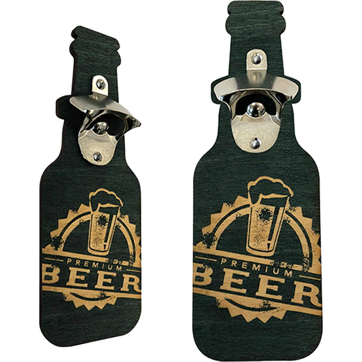 Wood Wall Mounted Bottle Opener 1