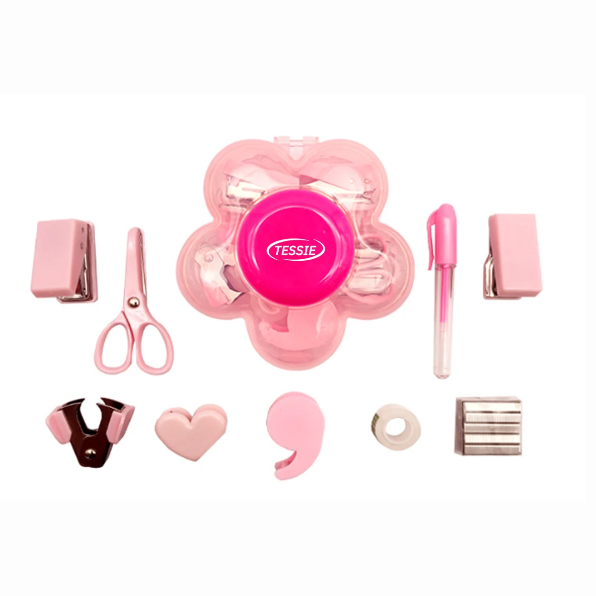 Desk Flower Shaped Office Supplies Stationery Set 1