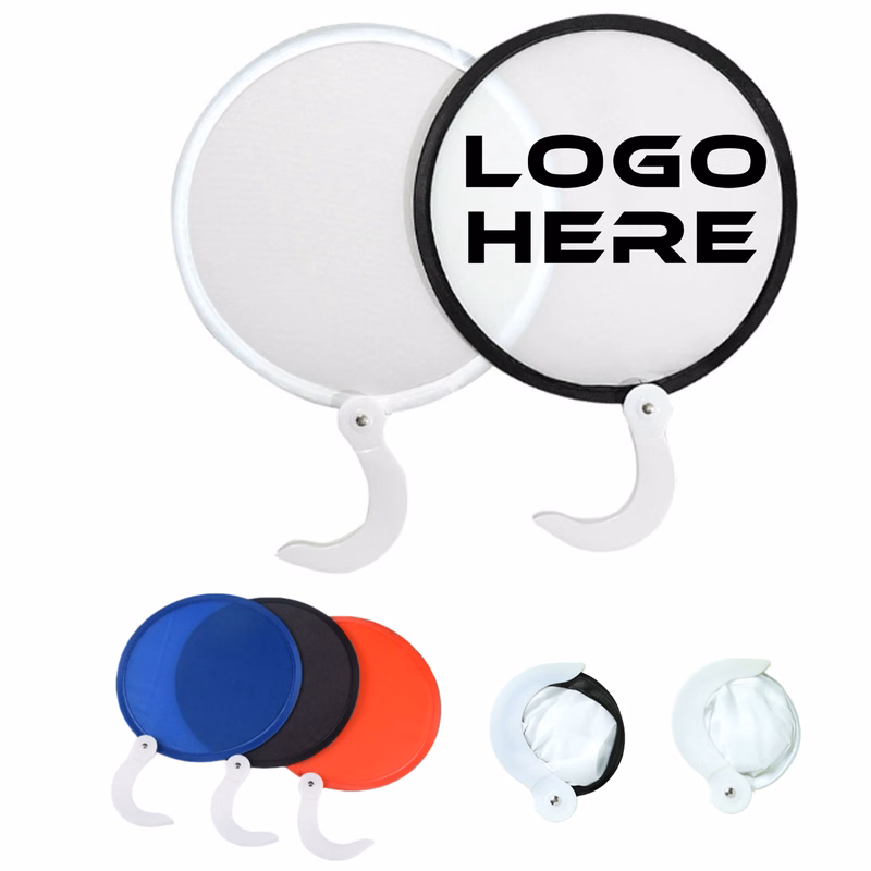 Foldable Style Handheld Round Folding Fan