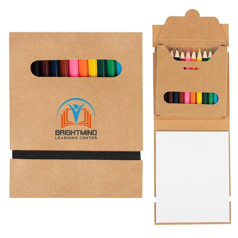 12-Piece Colored Pencil Set with Kraft Paper 1