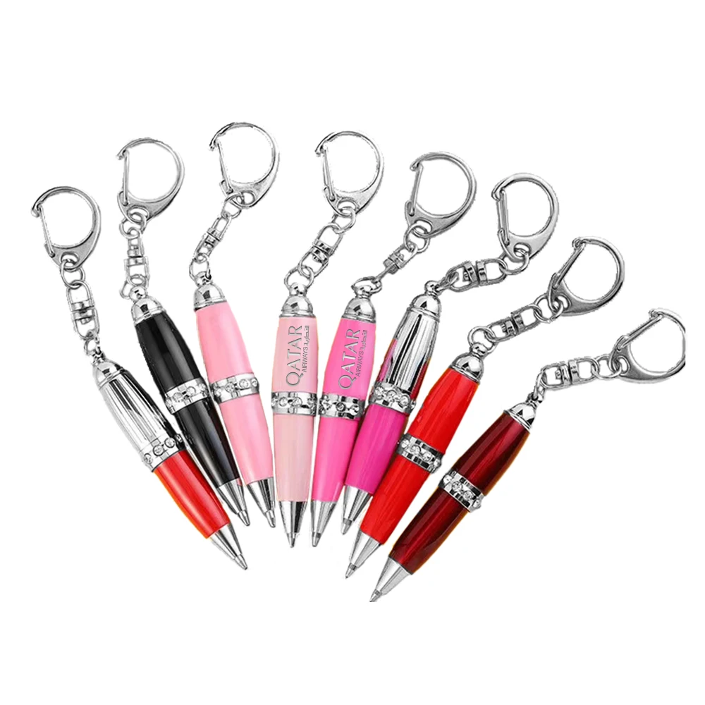 Metal Mini Pen W/ Keychain - Optional Gift Box 1