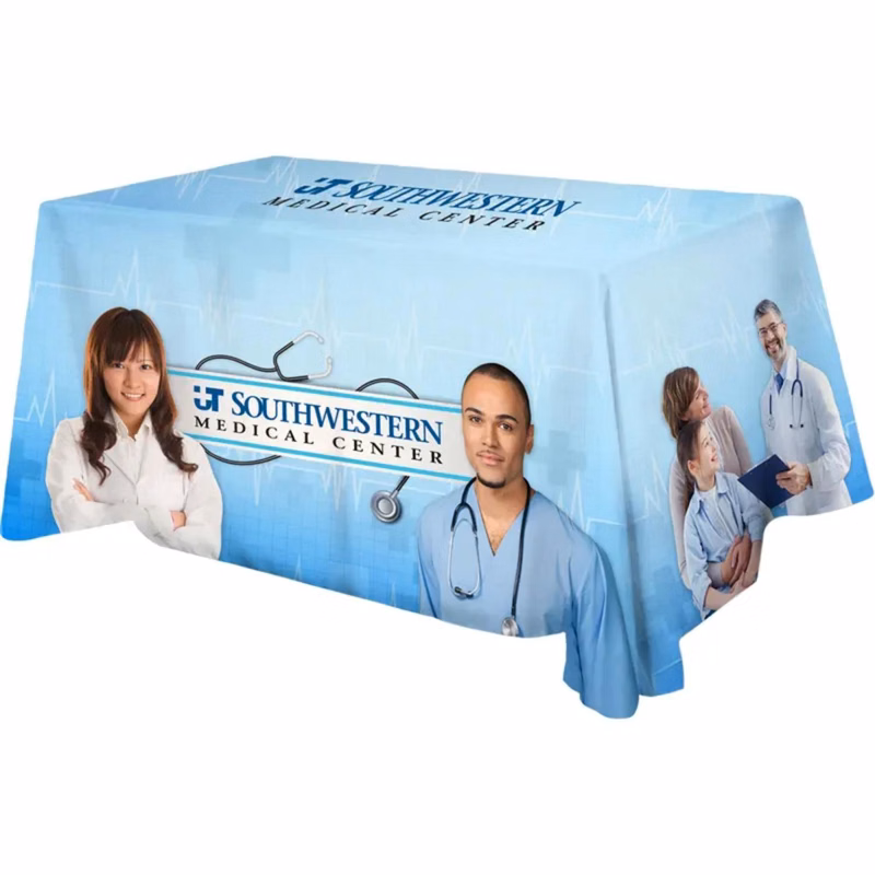 Premium 6ft Dye Sublimated Flowing Table Throw
