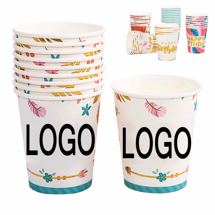 9 oz  Disposable Party Picnic Beverage Paper Cup
