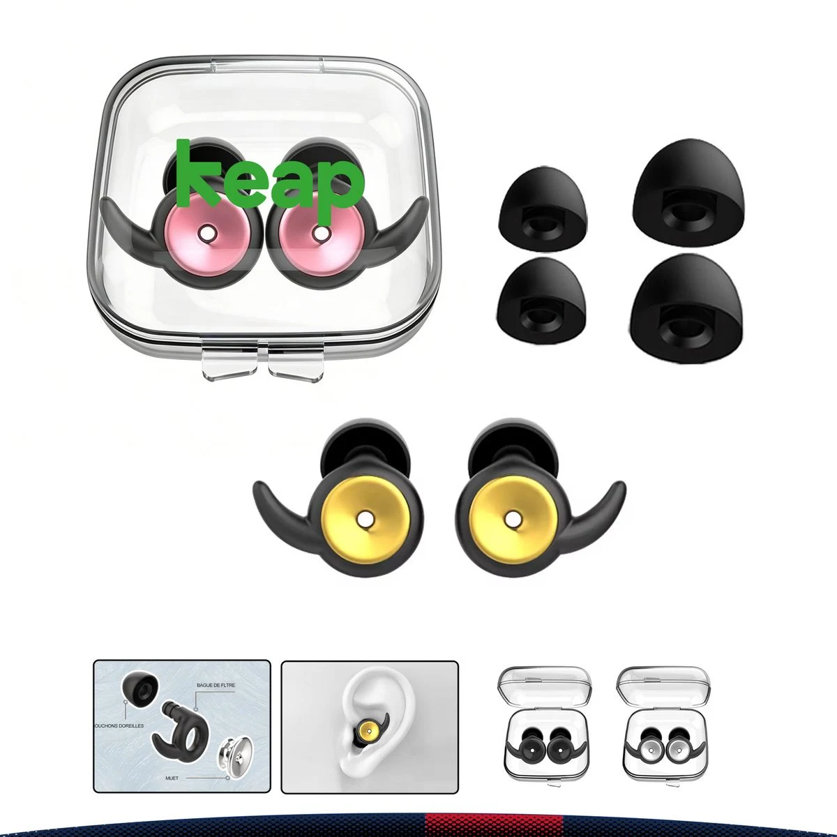 Actiflow Silicone Sports Earplugs With Ear Wings 1