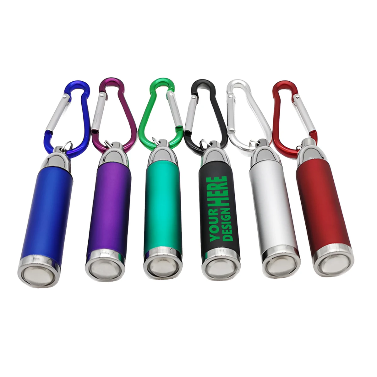 MOQ 50 Portable Mini LED Flashlight with Keychain 1