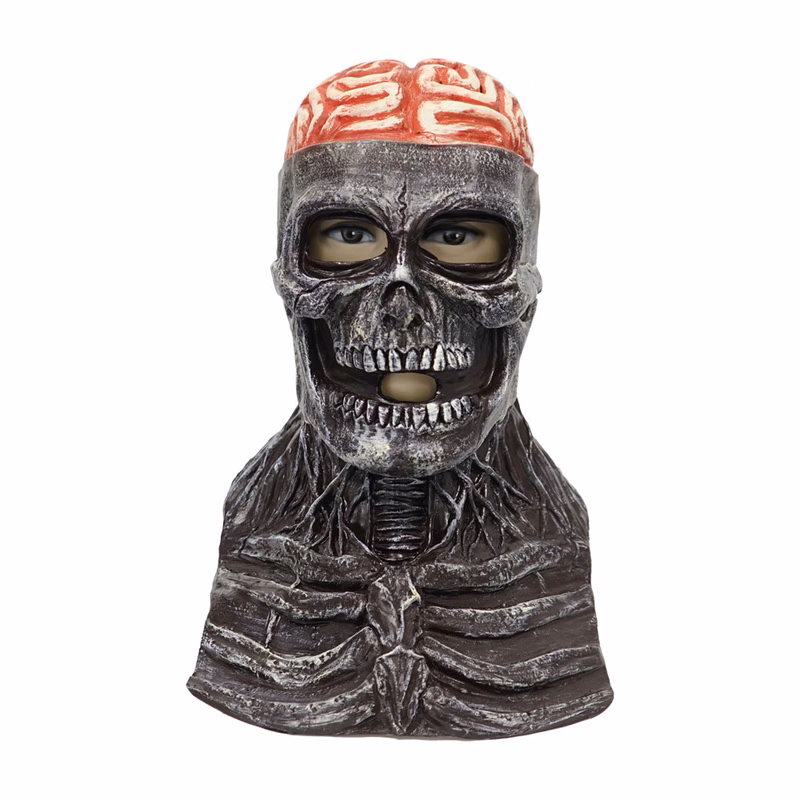 Skull Brain Burst Latex Mask