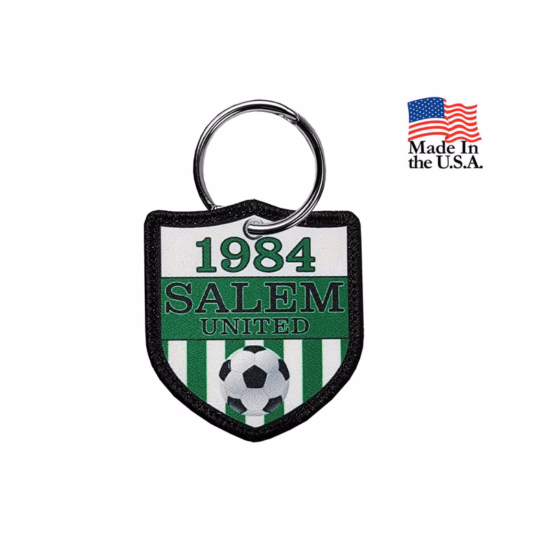 2 Sided 4CP Dye Sub Key Ring with Merrow Border