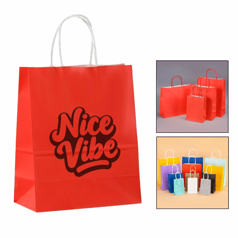 Kraft paper promotional bag