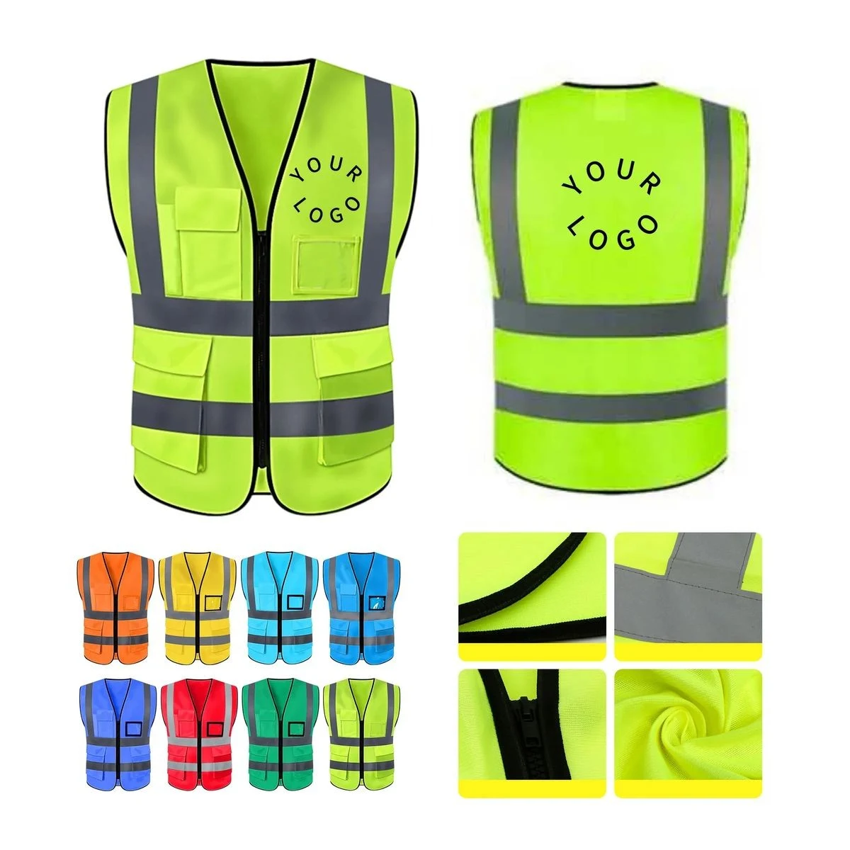 Multi Pocket Work Vest for Construction and Projects 1
