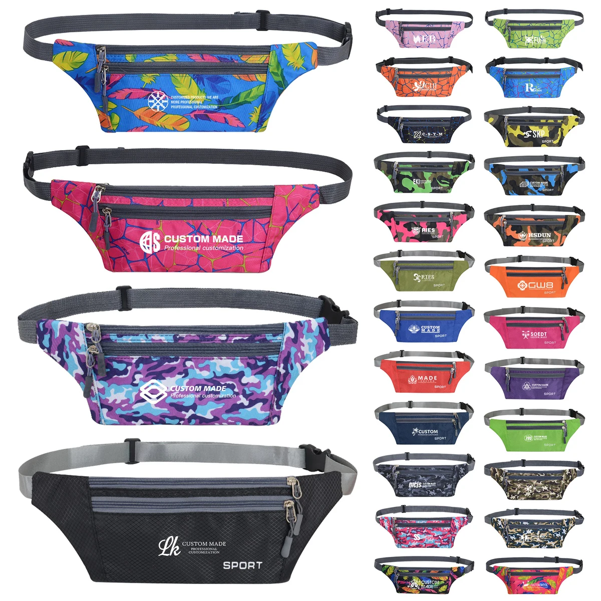 Custome Full Color Printed Fanny Pack 1
