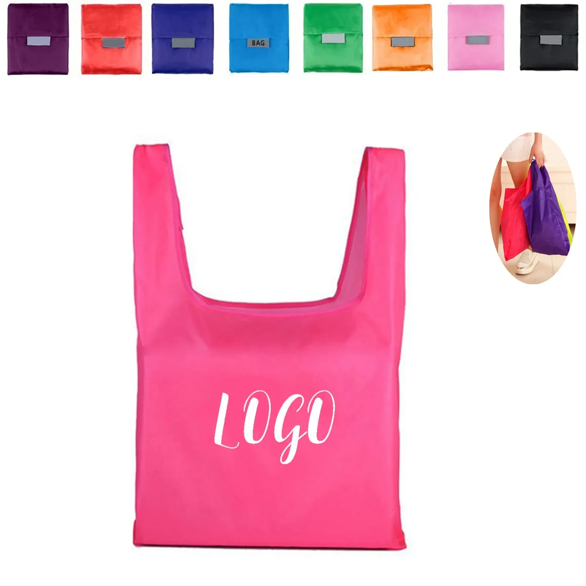Reusable Foldable Shopping Tote Bag 1