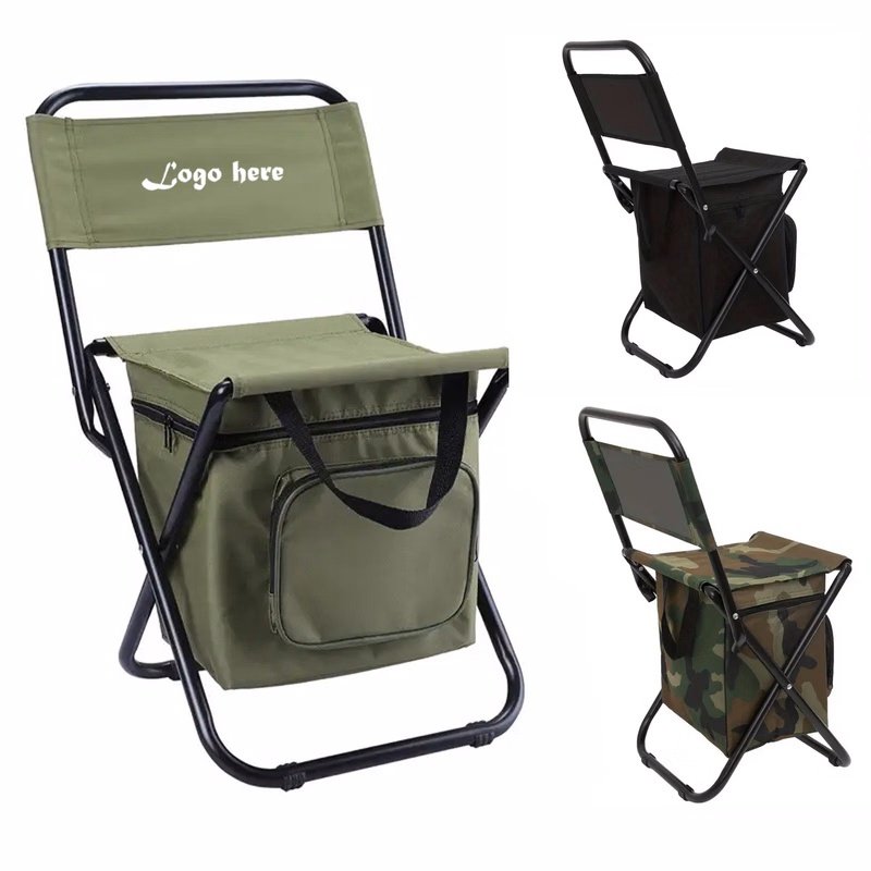 Outdoor Folding Chair with Cooler - 3-in-1 Design