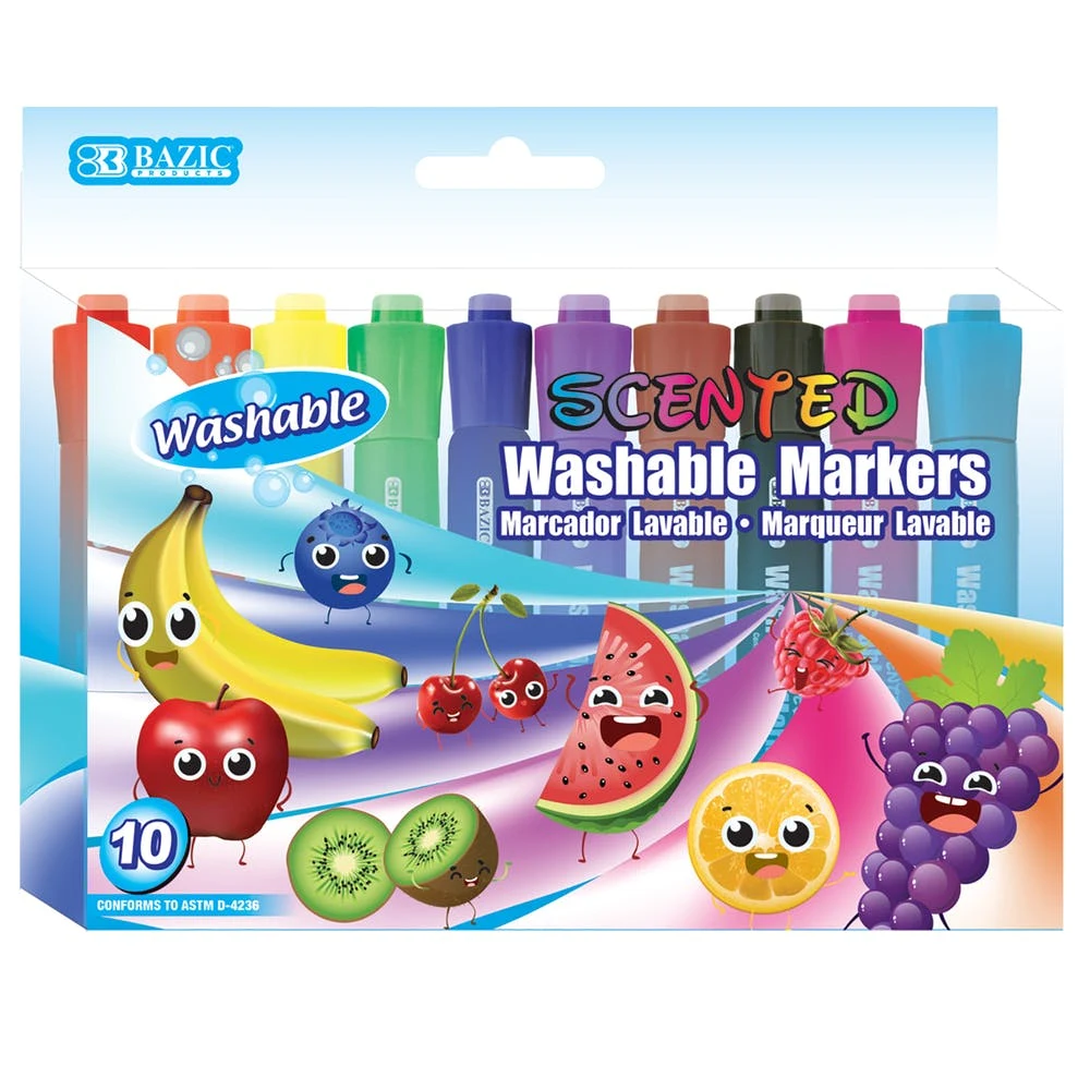 Scented Markers - Washable 10 Scents 1