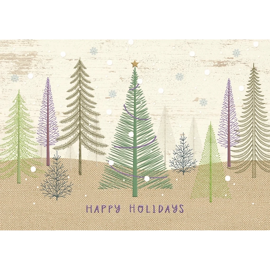 Pastel Pines Holiday Cards 1
