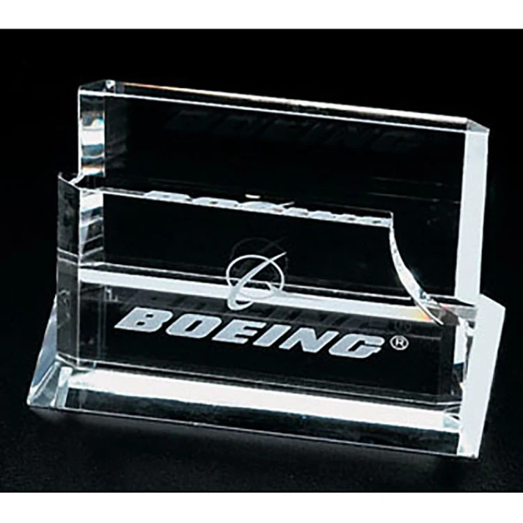 OPTICAL CRYSTAL BUSINESS CARD HOLDER 1