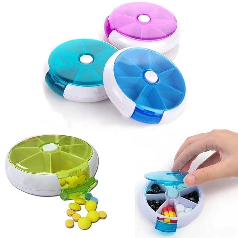 7 Days /Round Twist Pill Box/Case 1