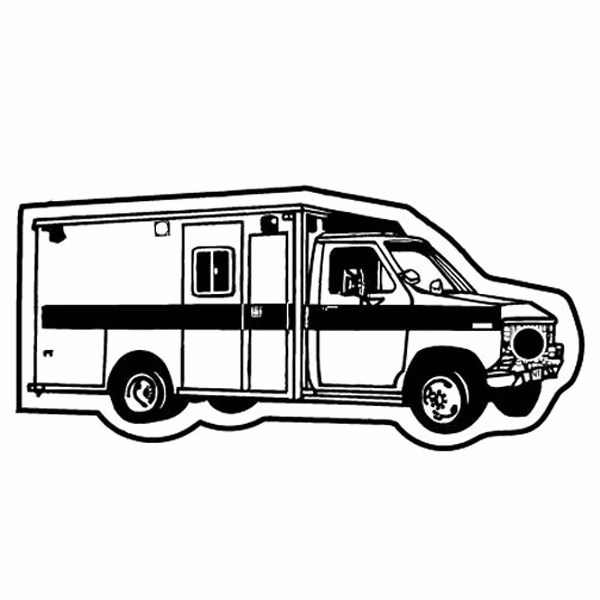 Ambulance 8 Key Tag - Spot Color