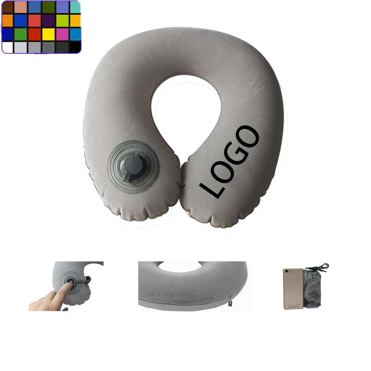 Cooling Inflatable U-Shape Neck Pillow 1