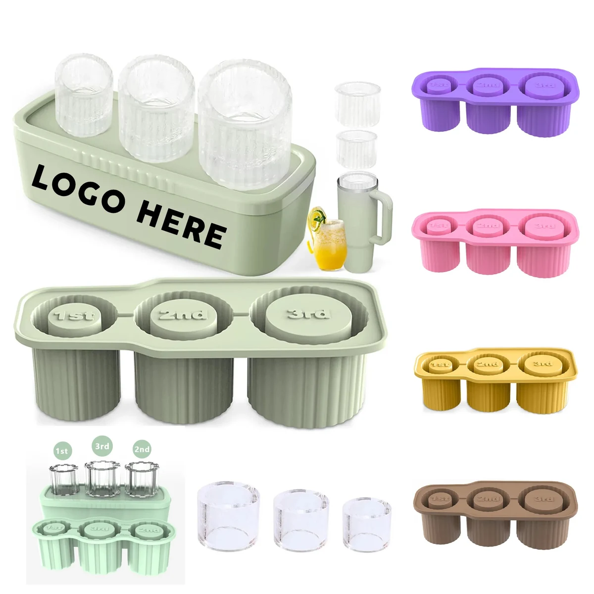 Silicone Ice Cube with Lid for Stanley Cups 1