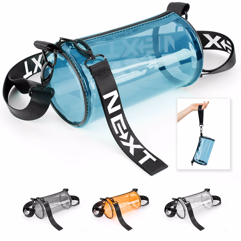 Colorful PVC Travel Security Crossbody Cylindrical Bag