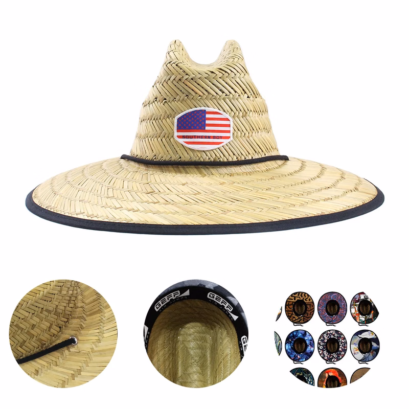 Outdoor Straw Hat With Wide Brim