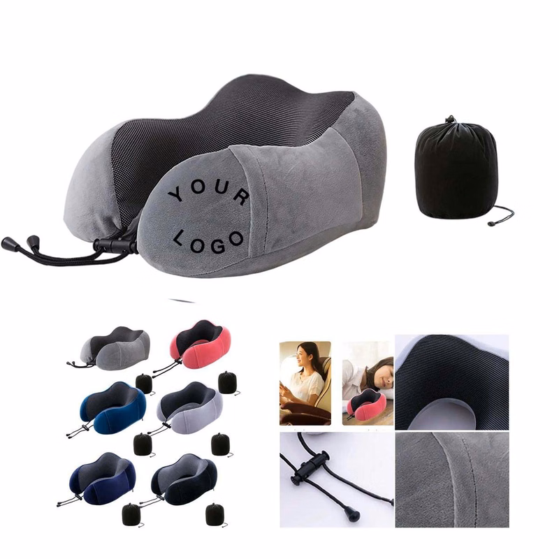 Portable Neck Pillow with Compact Travel Bag