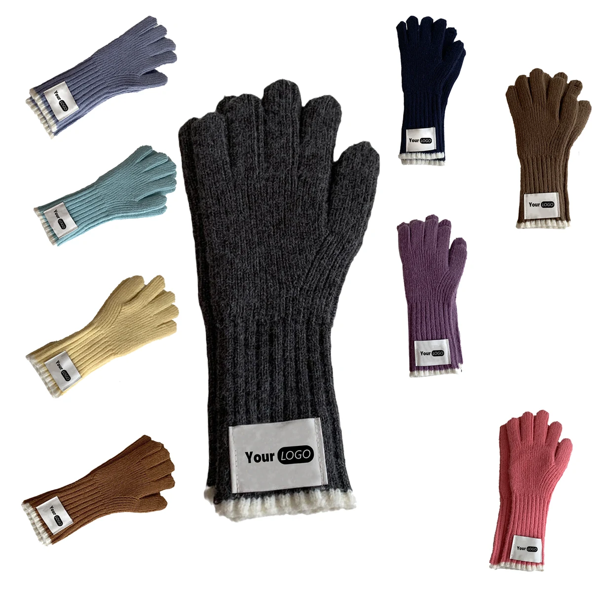 Thermal Soft Knitted Mittens 1