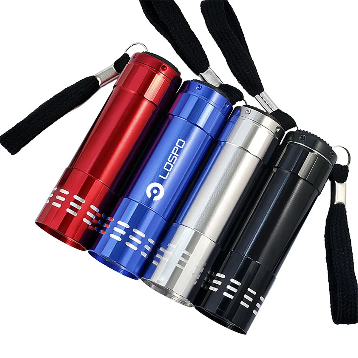 Full Color Aluminum 9LED Flashlight MOQ 100PCS 1
