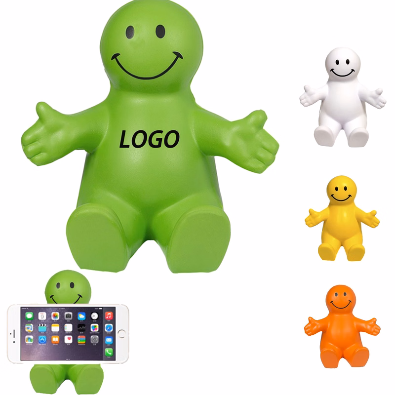 Creative Cell Phone Holder Multicolored Smiley Face