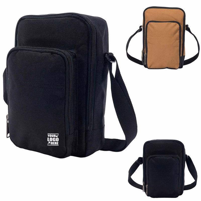 Unisex Durable Adjustable Crossbody Bag with Zipper Closure