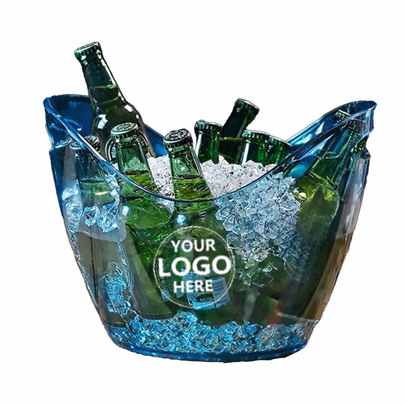 Durable PC Ice Bucket with Sloped Design