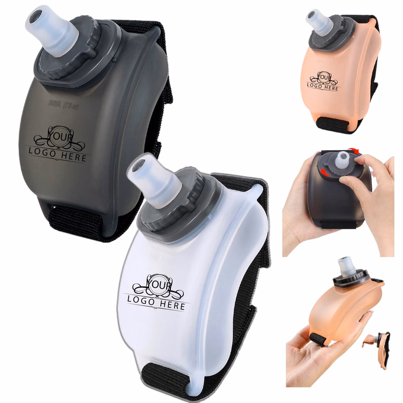 Portable Outdoor Sports Silicone Wrist Water Bottle