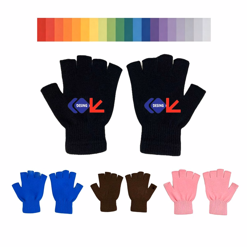 Warm Knitted Winter Gloves for Children