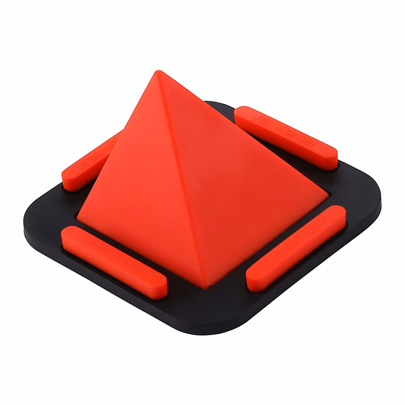 Pyramid-Shaped Silicone Phone Holder – Adjustable Angle
