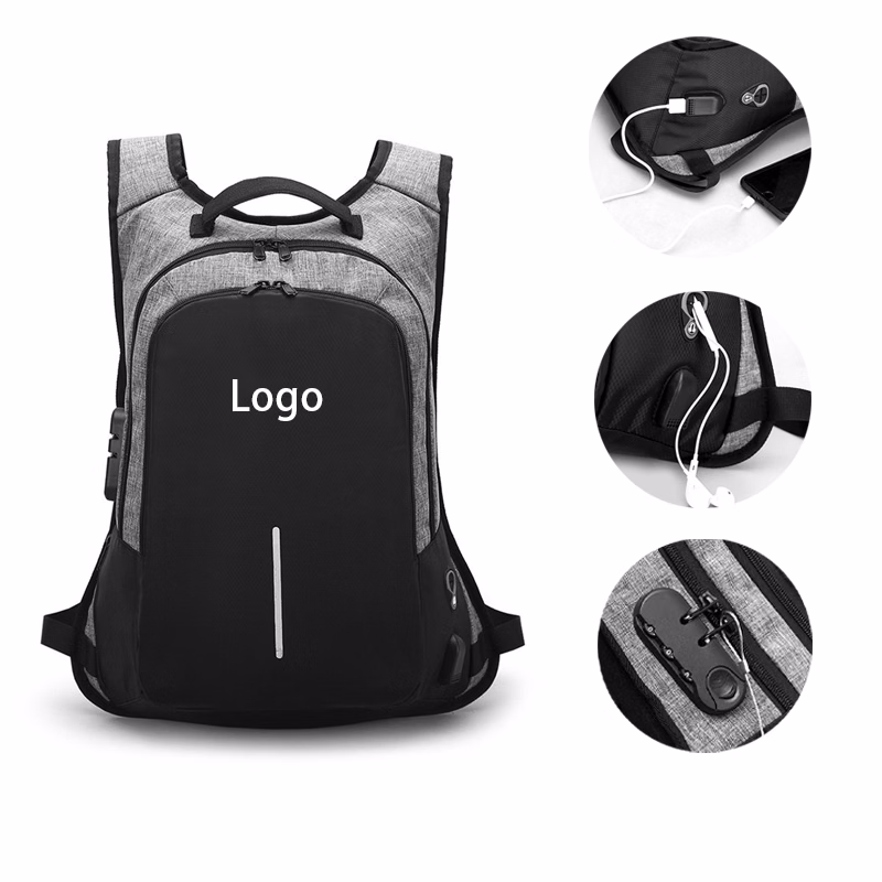 Laptop Backpack with USB Port and Combination Lock
