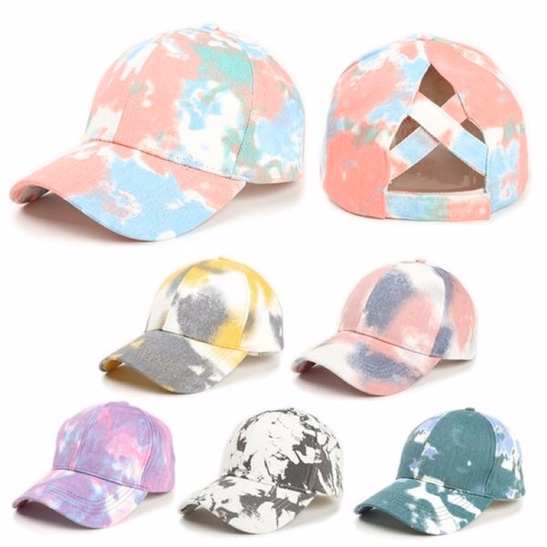 Tie-dyed baseball cap