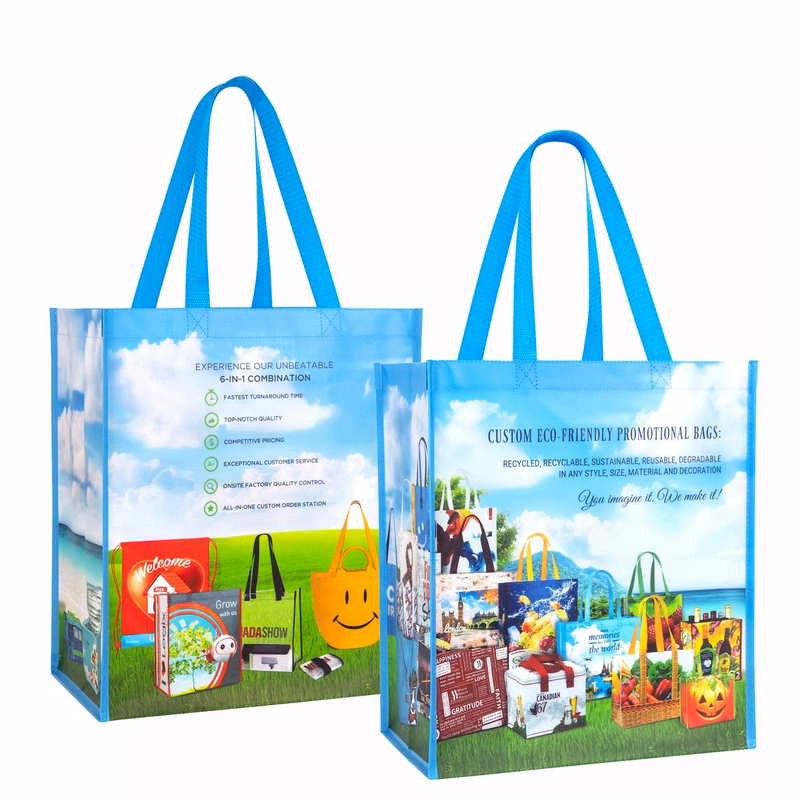 Premium 135g Laminated Non-Woven PP Tote Bag 13"x15"x8"