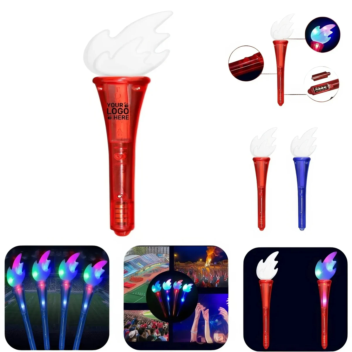 Colorful LED Glowing Torch 1