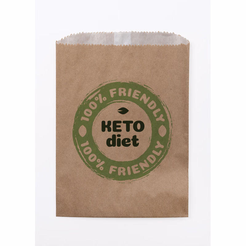 Full Color Natural Food Safe Paper Bags (5.75" x 7.5")