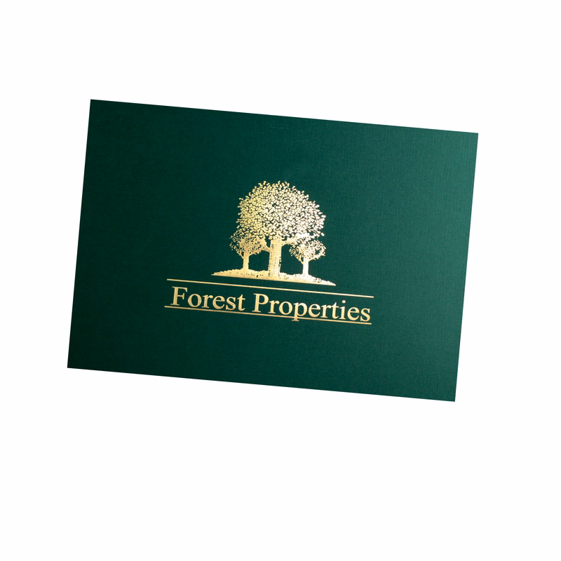Legal Size Portfolio with Closure Notch - foil stamped