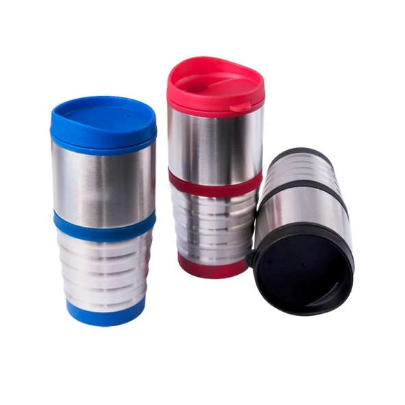 16oz Stainless Steel Ringed Mug 1
