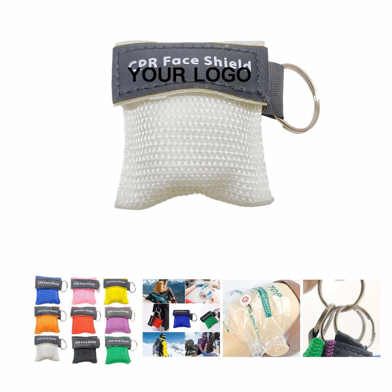 CPR Barrier Mask with Nylon Keychain Case