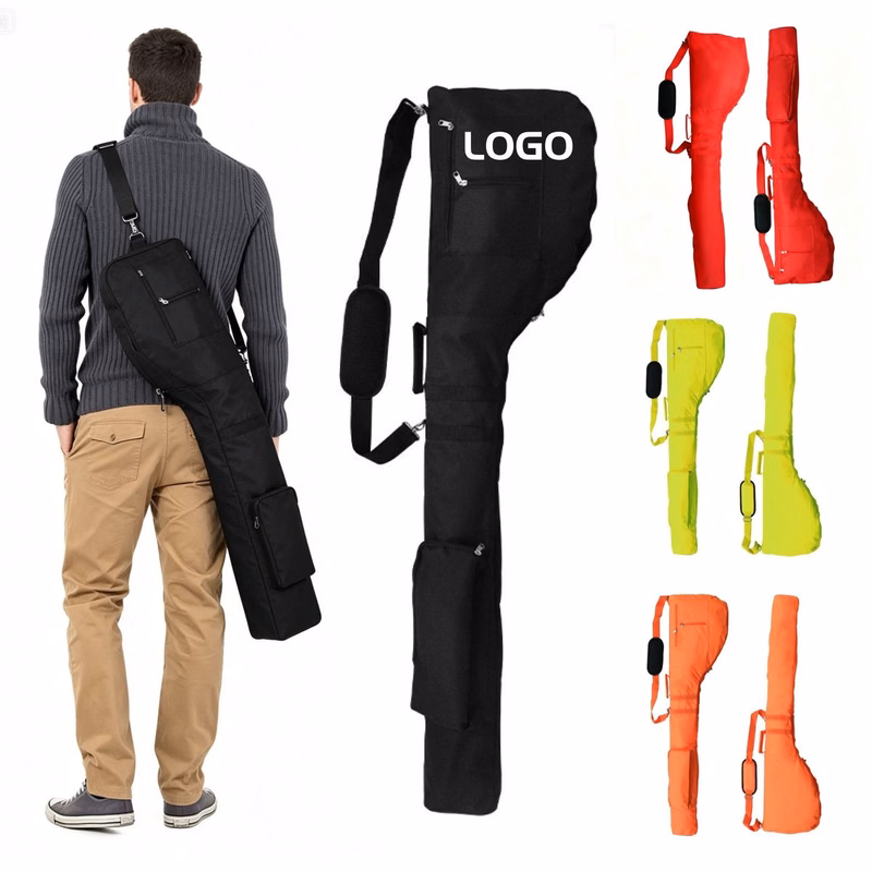 Bulk Collapsible 5-10 Club Travel Gun Case for Golfers