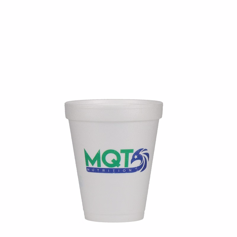 10 oz Foam Cup White Digital Print